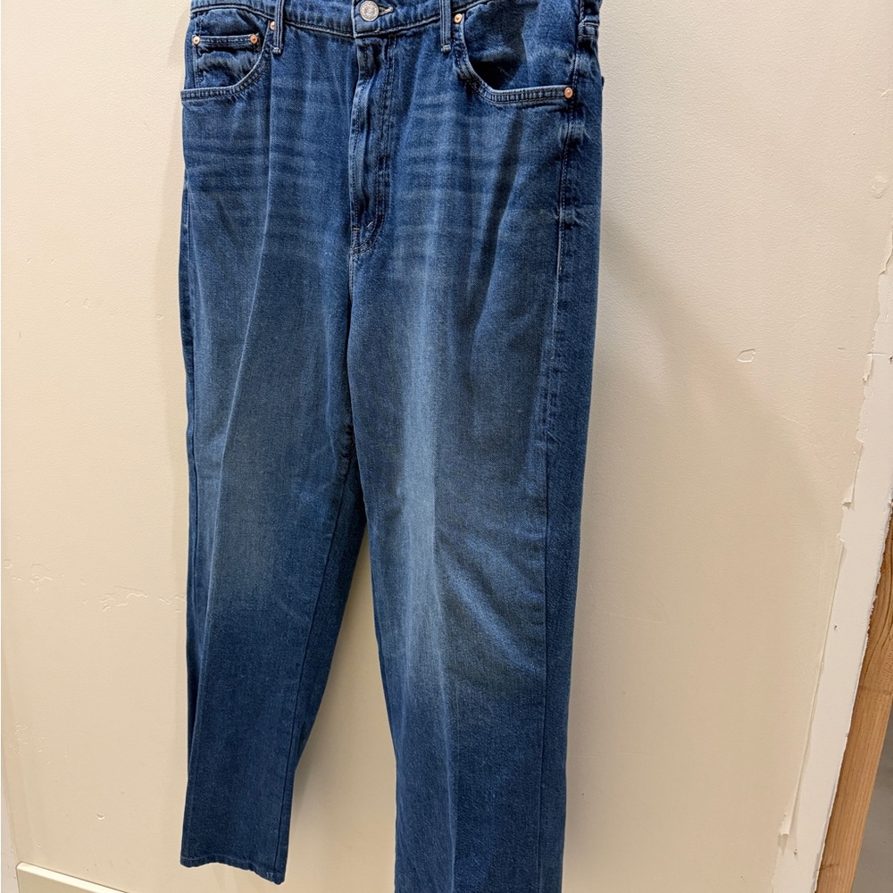 Mother the undercover sneak wide leg jeans